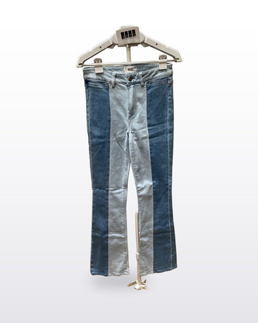 PAIGE Two-Tone Panel Bootcut Jeans sz 27