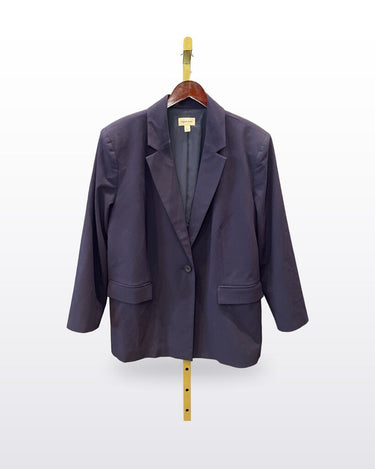 Open Edit Navy Single-Breasted Blazer sz L