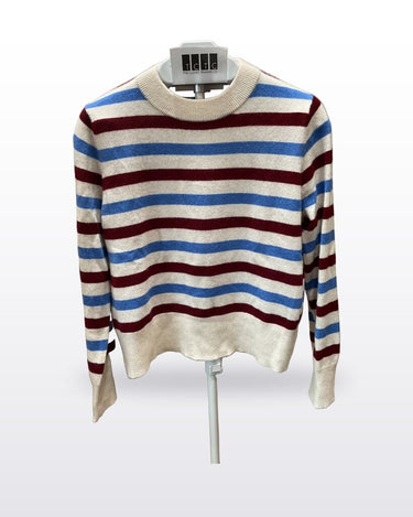 Kule Cashmere Striped Pullover Sweater sz S