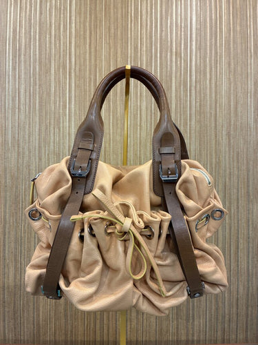 Marni Leather Gathered Satchel Bag