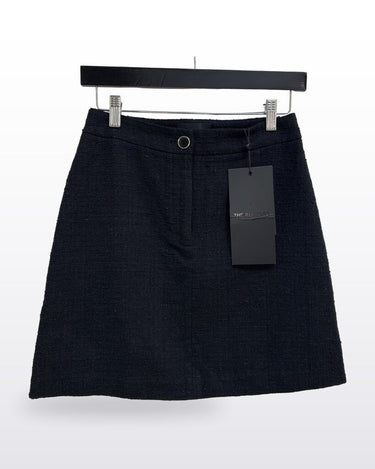 The Kooples Black Tweed A-Line Mini Skirt sz 1