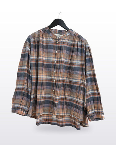 Birds of Paradis by Trovata Plaid Long Sleeve Button-Down Blouse sz MEDIUM