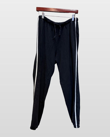 Year of Ours Black Side Stripe Sweatpants Joggers sz M