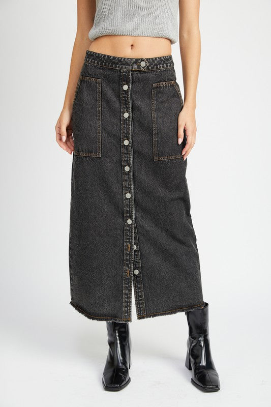 Jabari Denim Skirt