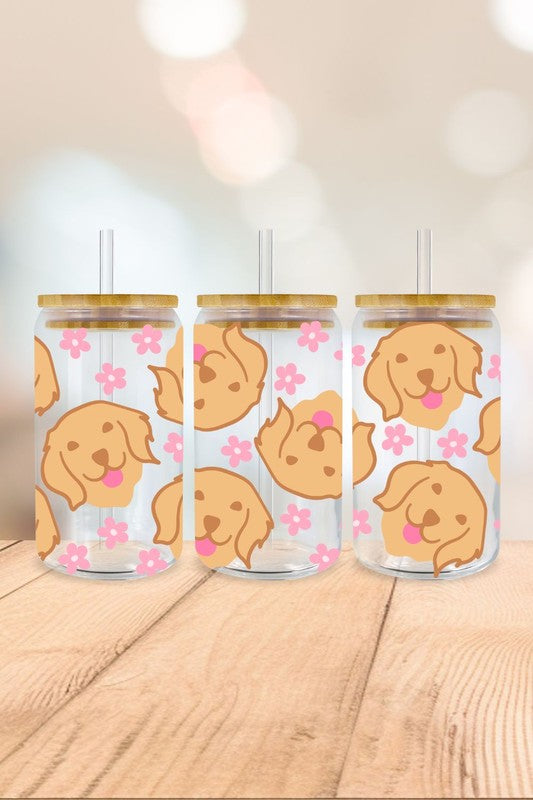 Dog Lover Glass Cup