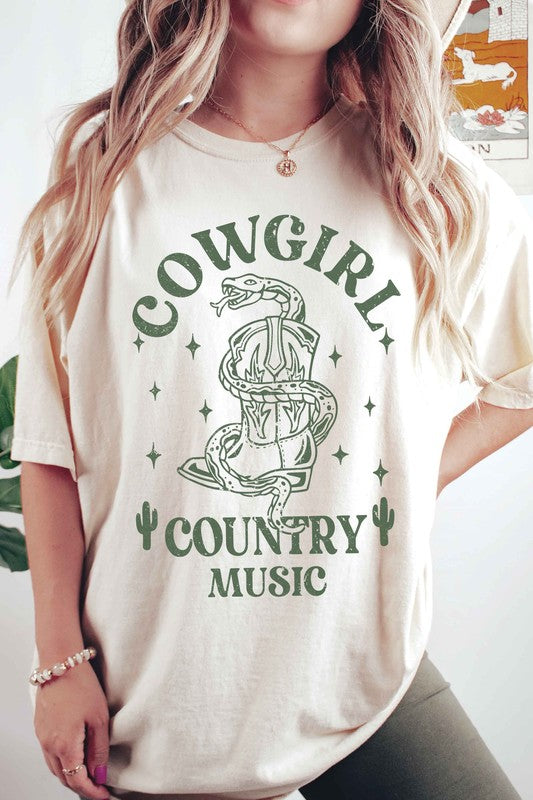 COWGIRL COUNTRY MUSIC Graphic Tee