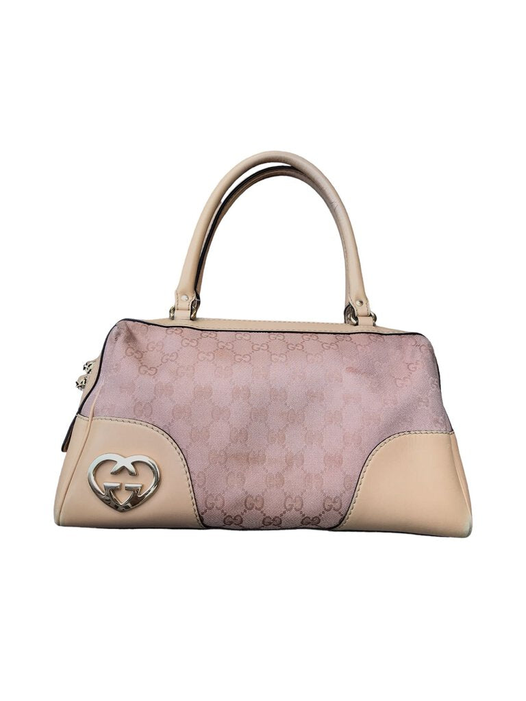 Gucci Pink Monogram Lovely Boston Bag