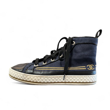 Chanel 19C Denim Hi Tops sz 40