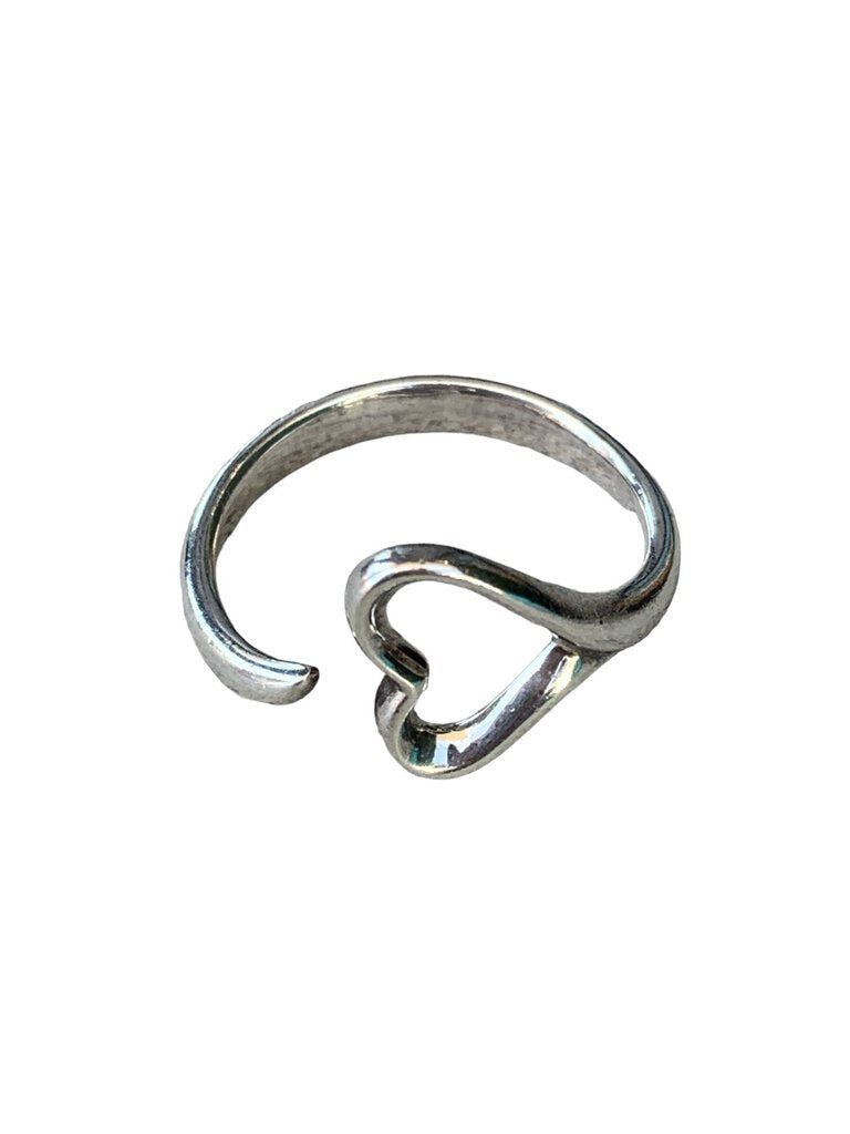 Tiffany & Co. Silver Open Heart Ring