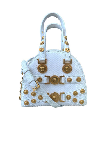 Versace White Tribute Medallion Bag