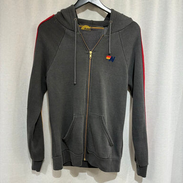 Aviator Nation Striped Sleeve Hoodie