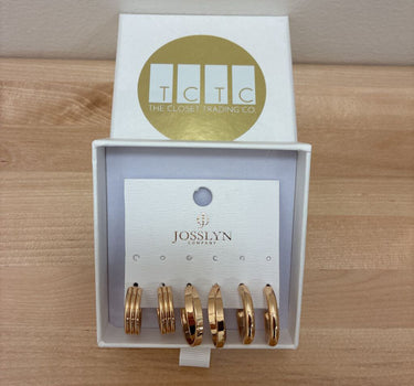 NEW Josslyn small hoops (3 pack) earrings