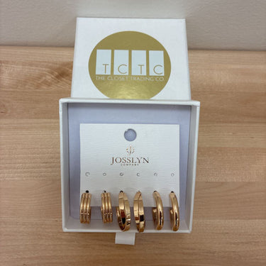 NEW Josslyn small hoops (3 pack) earrings