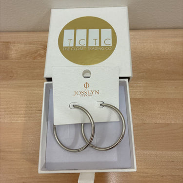 NEW Josslyn Silver Hoop Earrings