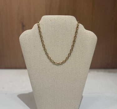 NEW Gold Interlocking Chain Necklace
