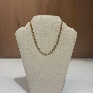 NEW Gold Interlocking Chain Necklace