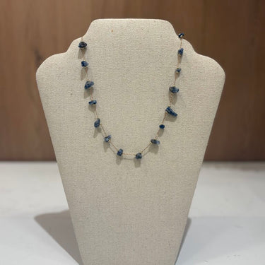 NEW Blue Stone Crystal Necklace