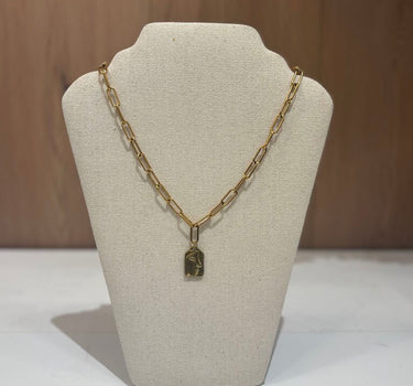 NEW Gold Face Necklace