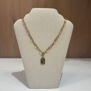 NEW Gold Face Necklace