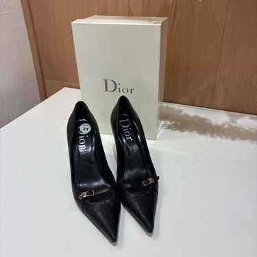 Dior Vintage Pointed Toe Leather Pumps Size 39