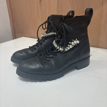 Jimmy Choo Pearl Combat Boots- Size 37