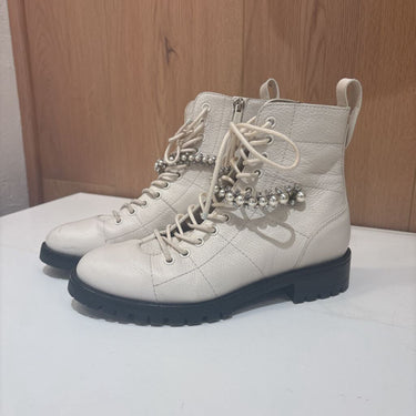 Jimmy Choo Pearl Combat Boots- Size 37