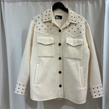 The Kooples Wool Embellished Coat - Size Small