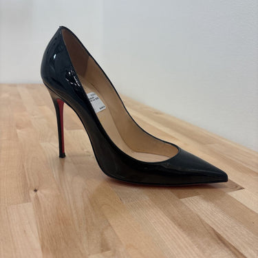 Christian Louboutin Patent Pointed Toe Pumps - Size 37 ( Includes Box )