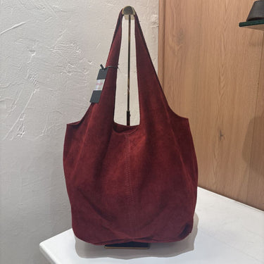 Red | 100% Italian Leather Hobo | NEW