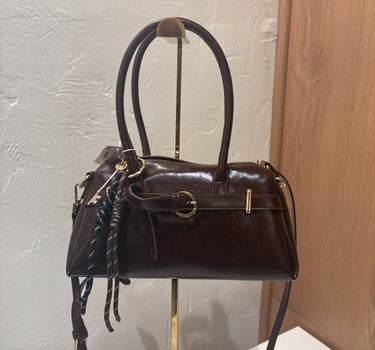 Brown Vegan Leather with Gold Hardware | NEW