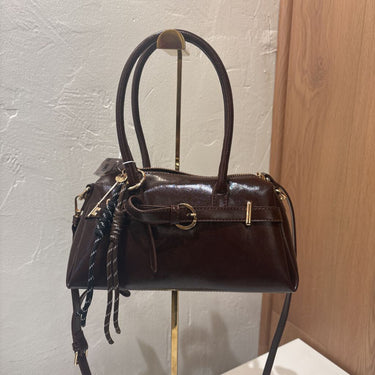 Brown Vegan Leather with Gold Hardware | NEW