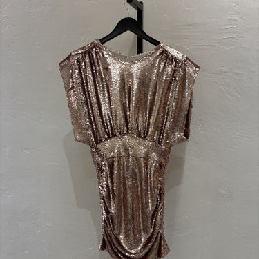 Iro rose Gold Sequin dress