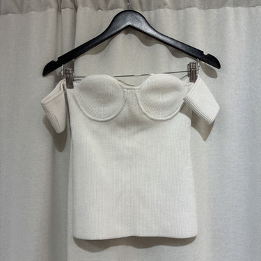 Helmut Lang Ribbed Underwire Top- Size Medium