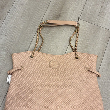 Tory Burch Pink Leather Quilted Tote