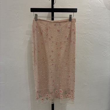 Helen David Embellished Pink Skirt