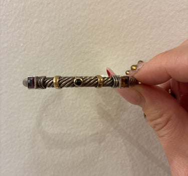 David Yurman cable twist bracelet w/stones
