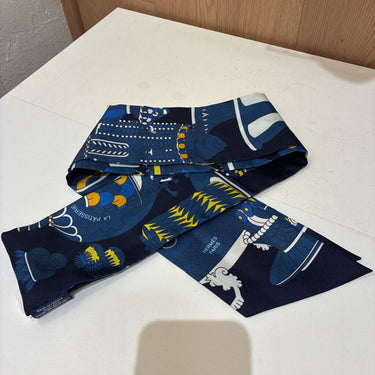 Hermes Silk Printed Twilly