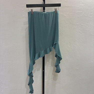 Reformation mini skirt w/ draped ruffles size small