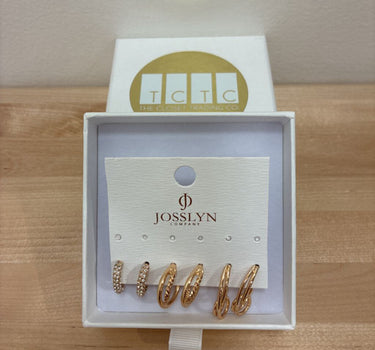 NEW Josslyn Crystal Earrings ( 3 pack )