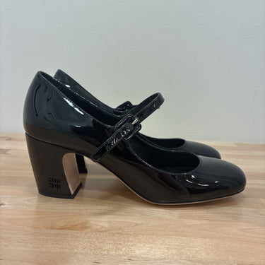 Miu Miu Patent Mary Jane Heels Size 37