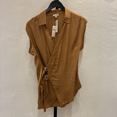 Pilcro NWT Satin Top With Buckles Size Medium