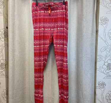Skims Red Patterned Leggings