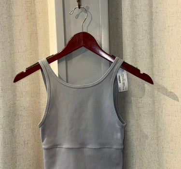 Lululemon grey ribbed active top