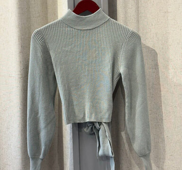 Reformation Cashmere Open Back Sweater