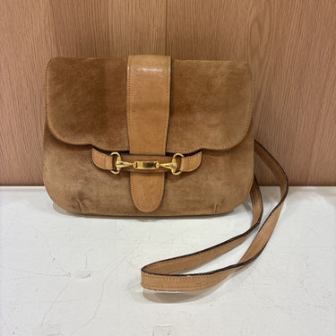 Vintage Gucci Suede Crossbody (As-Is))