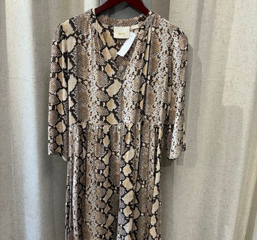 Maeve Snakeskin Dress