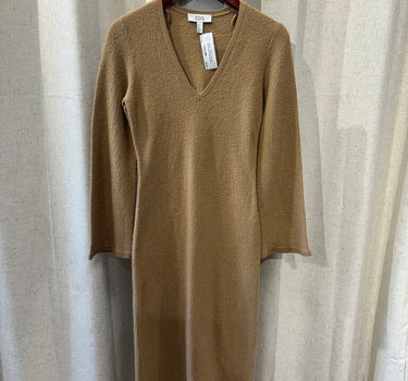 COS Brown Cozy Bell Sleeve Maxi Dress