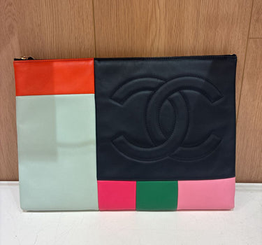 Chanel Color block Patchwork O-Case