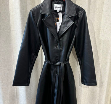 Jason Wu NWT black leather trench