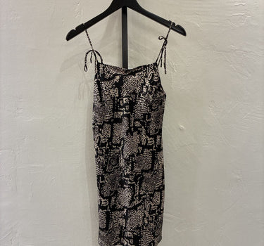 Zara print silky dress- size small